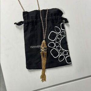 Isharya Gold Plated Tassel Necklace